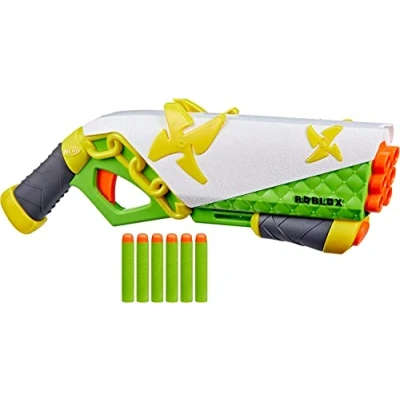 Image of Nerf Roblox Ninja Legends: Shadow Sensei Dart Blaster, Code to Redeem Exclusive Virtual Item, 6 Elite Darts