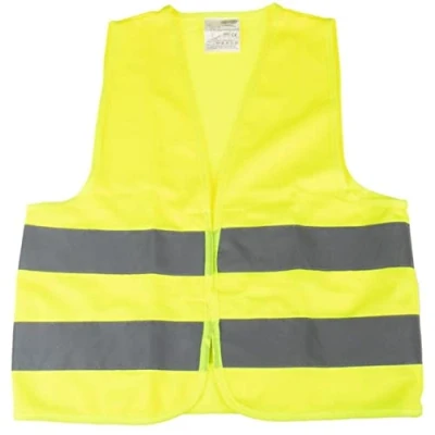 Image of Set Of 2 Safety Vests Yellow High Visibility Vest Jacket For Kids Hi Vis Bike School Trips Outdoor Sports H549130
