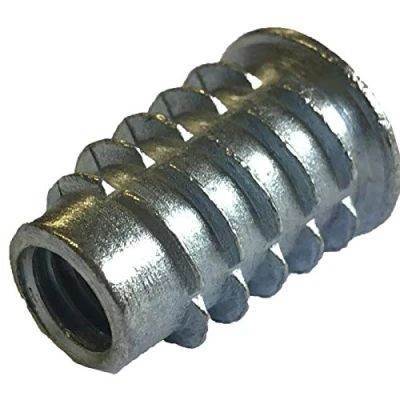 Image of M4 M5 M6 M8 M10 THREADED HEX DRIVE INSERT FIXING TYPE D WOOD SCREW INSERTS NUTS (M8 x 20mm)