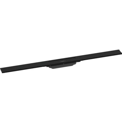 Image of hansgrohe 56045670 RainDrain Flex Ready Set Shower Drain 900 Can Be Shortened Matte Black Complete Channel, 90 cm