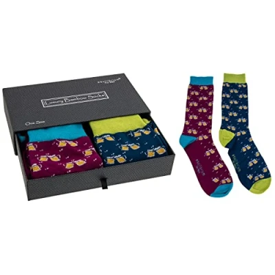 Image of equilibrium Men&#039;s Bamboo Socks Gift Box Cheer Design