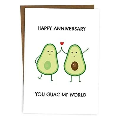 Image of BYANIKA A6 Happy Anniversary Card Love You Wedding Cards Romantic For Her Him Girlfriend Boyfriend Wife Husband Partner Cute Pun