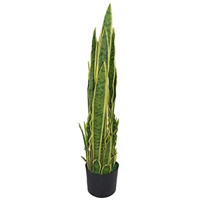Image of Leaf Design Tropical Artificial Plants, 90cm Sansevieria Trifasciata