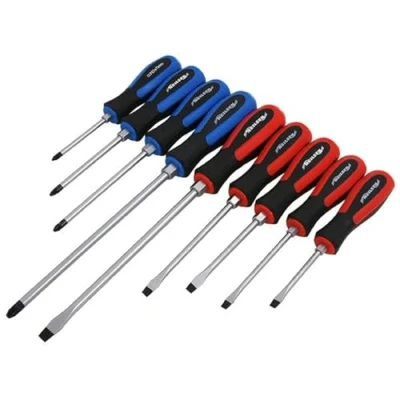 Image of Neilsen, Pro Go Through Screwdriver Set 9pc Magnetic Slotted &amp; Pozi Tips (Neilsen CT4031)