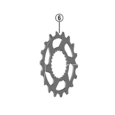 Image of Shimano Spares CS M8100 sprocket wheel 18T F