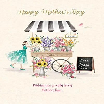 Image of Piccadilly Greetings Happy Mother&#039;s Day Card 9 x 6 inches