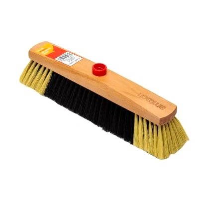 Image of Amtech Soft Broom Head for Sweeping Dirt and Debris on Indoor Delicate Surfaces, Durable Long Lasting, Easily Attached to Handles with Universal Screw Thread (350mm)