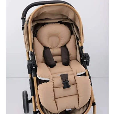 Image of Pushchair/Stroller Cushion Pram Accessories Seat Liner Umay Baby 100% Cotton (Brown)