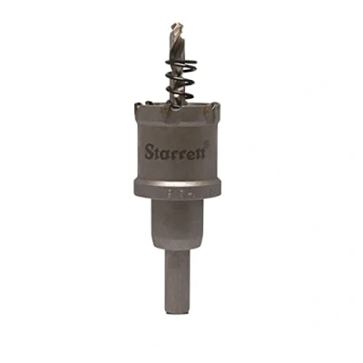 Image of Starrett Carbide Tipped Hole Saw CTD33 TCT Deep Cut Holesaw Cutter For Metal Stainless Steel Iron Aluminium 33mm