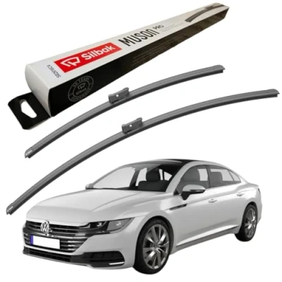 Image of Silbak Windscreen Wipers, fits for VW ARTEON (2017 ONWARDS) Front Wiper Blades, 650mm/480mm