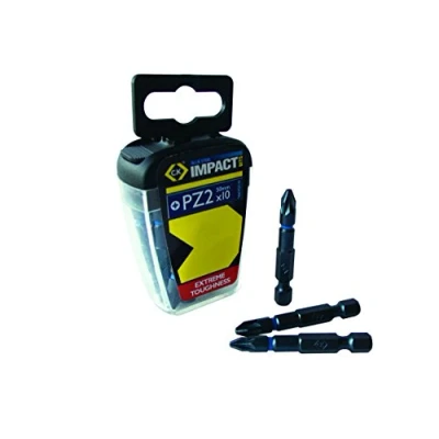 Image of C.K Blue Steel Impact Screwdriver Bit 50mm PZ2 Box of 10