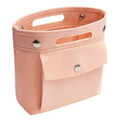Image of Soyizom Purse Organiser Insert for Tote Bag, Bag In Bag,Mini Speedy Neverfull NeoNoe Noe BB,Pink