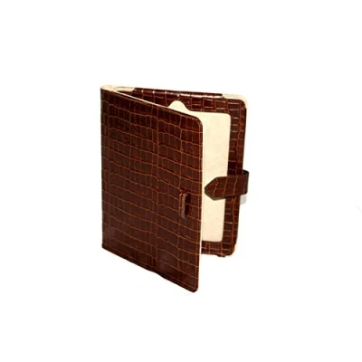 Image of iPAD 2 3 &amp; 4 TAN CROCODILE CROC Luxury Real Genuine Leather Cover Case Stand