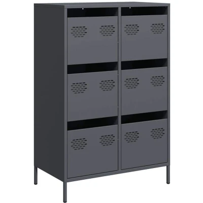 Image of vidaXL Highboard Anthracite 68x39x101.5 cm Steel