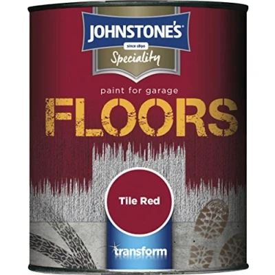 Image of Johnstone&#039;s Garage Floor Paint Tile Red 250ml