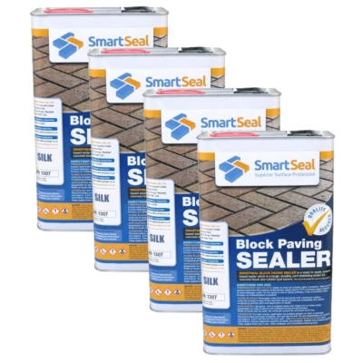Image of Smartseal Block Paving Sealer Silk 5 Liter Pack of 4
