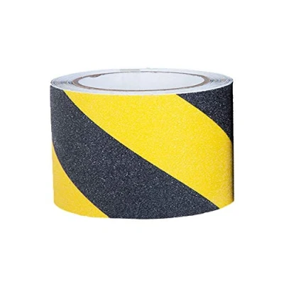 Image of YELAIYEHAO Anti Slip Traction Tape Best Grip, Friction, Abrasive Adhesive for Stairs, Safety, Tread Step, Indoor 4 Inch x 15 Foot Outdoor(4&#039;&#039;, yellow+black)