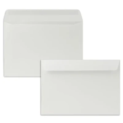 Image of 25x envelopes DIN C5 light grey (grey) 16.2 x 22.9 cm self adhesive elegant for large invitations and cards birthdays or weddings