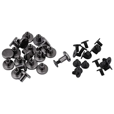 Image of Hilitand 20Sets DIY Brass Flat Head Belt Strap Rivets Nail Leather + Screw For Luggage Craft 5mm 8mm Handle Bag Accessories Plastic Push Fit Straps (5mm)