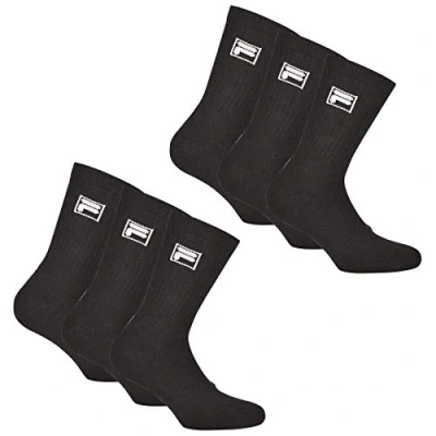 Image of Fila Unisex F9000 TENNIS 200 35/38 Ankle Socks, Black,