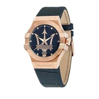 Image of Maserati Men&#039;s Stainless Steel, Yellow Gold PVD Watch, Potenza Collection, with Steel Strap R8853108006