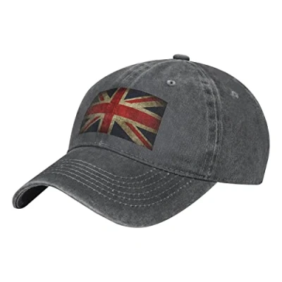 Image of ATOurDealss The Union Jack British Flag Baseball Cap Men Women Hat Vintage Adjustable Cowboy Dad Deep Heather