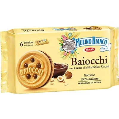 Image of 6 x Mulino Bianco Baiocchi Chocolate Cookies Cake with 336 g Multi Pack Snack
