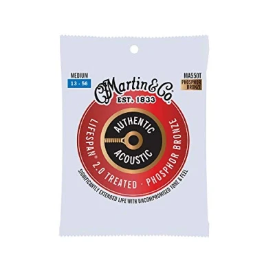 Image of Martin MA550T Authentic Acoustic LifeSpan 2.0 Phosphor Bronze Medium( 13 56 )