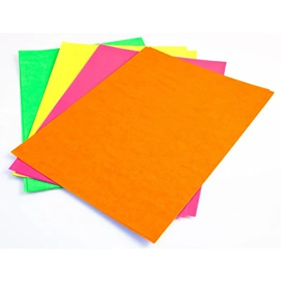 Image of A4 Coloured Paper 50 Sheet Pack Colour (Mix (Fluorescent))