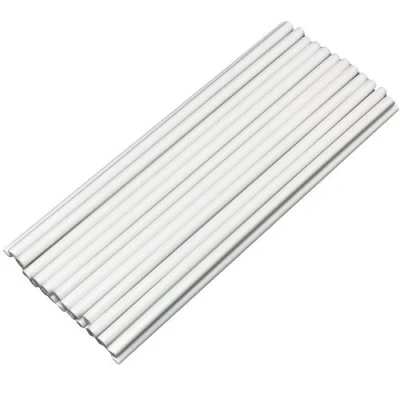 Image of x100 8 Inch White Plastic Cake Dowels/Pillars Wedding Tiers Supports Birthday