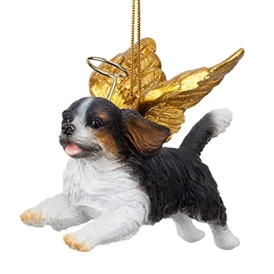 Image of Christmas Tree Ornaments Honor The Pooch King Charles Cavaliers Holiday Angel Dog Decorations