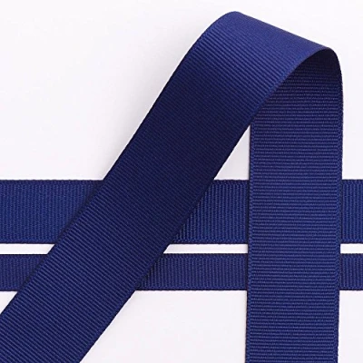 Image of Italian Options Grosgrain Ribbon, 25mm x 10 Metre Roll, Navy
