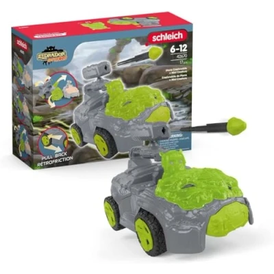 Image of schleich 42670 Stone CrashMobile with Mini Creature, from 7 years, ELDRADOR CREATURES Playset, 17 pieces