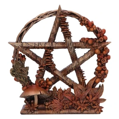 Image of Nemesis Now Season of The Pentagram Figurine, Resin, Gold/Brown (Autumn), 16.5cm