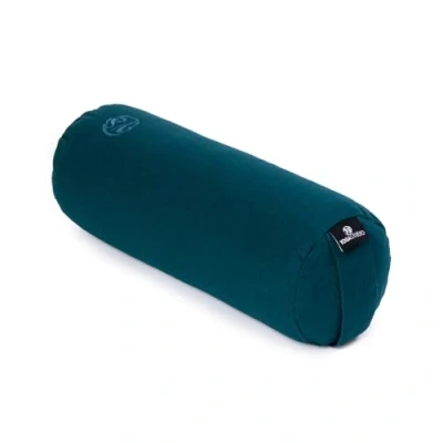 Image of Yoga Studio Organic Buckwheat Mini Bolster Perfect for and Back Stretching 32x12cm (Teal)