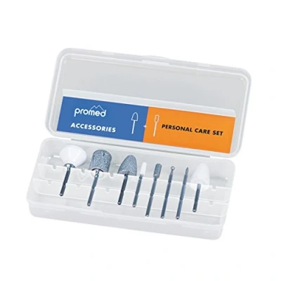 Image of Promed Personal Care Sanding Set 8 Bodies for Natural Nail Processing, Bit Set, Cutter Attachments, Accessories Cutters, Shank Diameter 2.332 to 2.350 mm