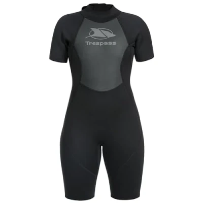 Image of Trespass Women&#039;s TrespassWo SCUBADIVE 3MM SHORT WETSUIT BLACK XXL, Black, XXL UK