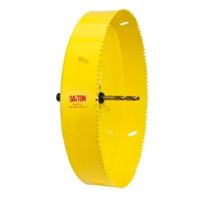 Image of Saxton HSS Hole Saw Cutter M42 Bi Metal 8% Cobalt Heavy Duty + Arbor (14mm 230mm) (230mm Arbor)