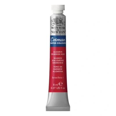 Image of Winsor &amp; Newton Cotman 8ml Water Colour Tube Alizarin Crimson Hue