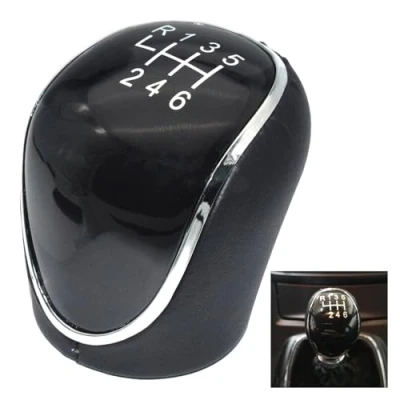 Image of Car Gear Stick For Mondeo Mk4 S Max C Focus Mk2 Kuga Leather Shifter Lever Headball 6 Speed Manual Shift Knob Handball