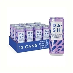 Image of Dash Blackcurrant Sparkling Water 330ml (Pack of 12) DBL001