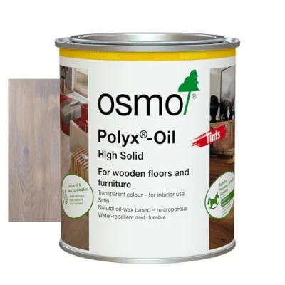 Image of Osmo Polyx® Oil Tints Hard Wax 3040, White Satin Finish, 750ml Durable Wood for Wooden Furniture, Water Resistant Floor Wax, Treatments Ideal Oak, Pine, Spruce, Beech &amp; More