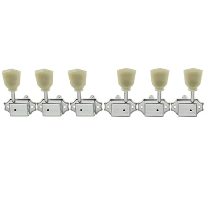 Image of Musiclily Pro 3L3R Vintage Guitar Tuners Tuning Keys Pegs Machine Heads Set for Les Paul SG Style Electric Acoustic Folk Guitar, Chrome with Keystone Button