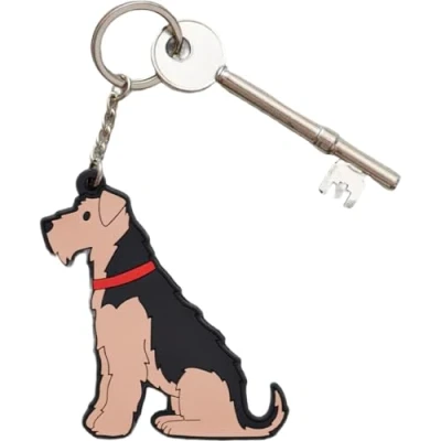 Image of Sweet William Designs Airedale/Welsh Terrier Keyring