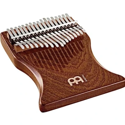 Image of Sonic Energy Solid Body Kalimba 17 notes in C Major For Meditation, Yoga, Percussion Sapele Wood Including Accessories (KL1702S)