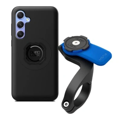 Image of Quad Lock Out Front Bike Phone Holder Kit with MAG Case for Samsung Galaxy A55