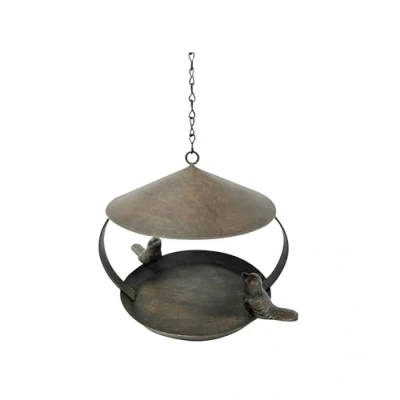 Image of Dehner Natura Sahara Wild Bird Feeder Diameter 19 cm Height 16 Metal Black