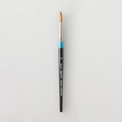 Image of Daler Rowney Aquafine Watercolour Brush, Natural Sable Hair, Short Handle, Round, 10