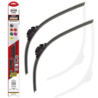 Image of Fits Citroen C4 2004 2010 Heyner Germany Aero Flat Windscreen Wiper Blades Replacement Front Set 28&quot;24&quot; HSF2824PT