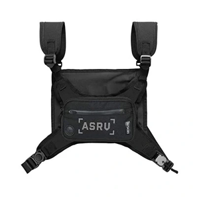 Image of Maijia Mens Radio Chest Rig Hip Hop Waist Harness Bag Cross Shoulder Bags Streetwear Adjustable Crossbody for Outdoor Hiking, Camping (Black)